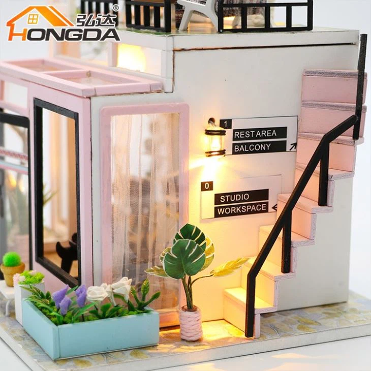 Wooden Mini Doll House