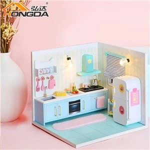 Mini Dollhouse Kit Of Happy Kitchen