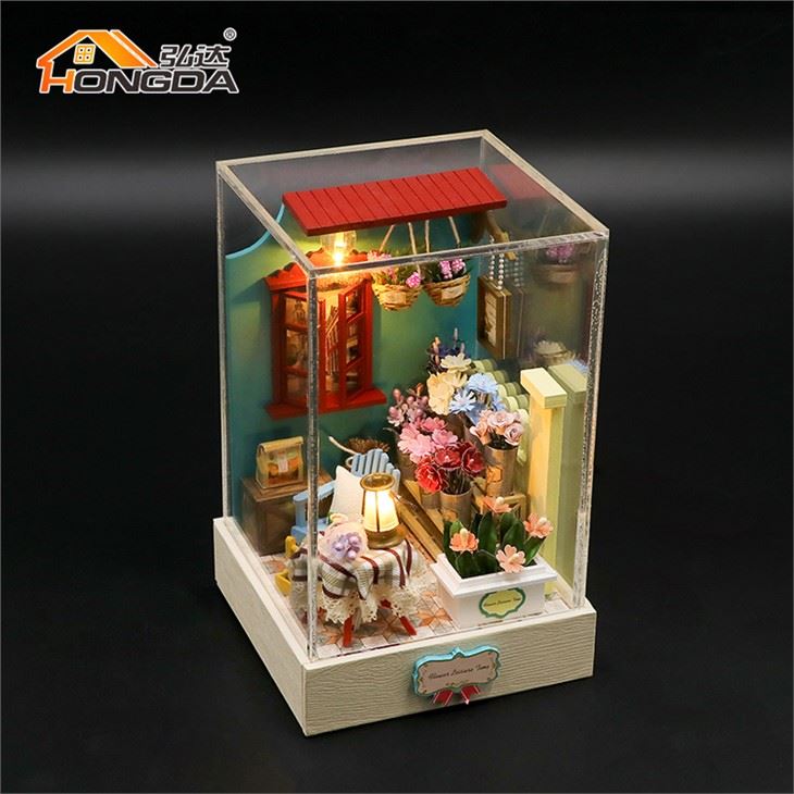 Small Size Dollhouse Miniatures Flower Shop