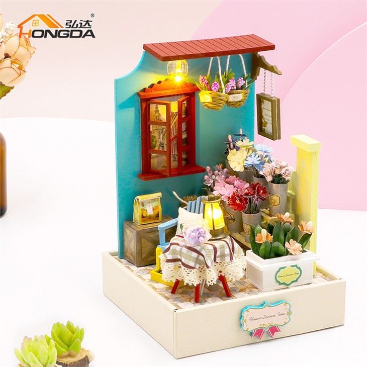 Small Size Dollhouse Miniatures Flower Shop