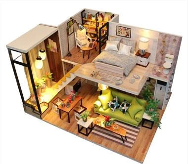 M030 Midsize Diy Miniature Dollhouse