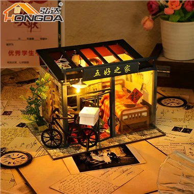 Easy To Assemble 90s Chinese Style DIY Miniature Diy Dollhouse