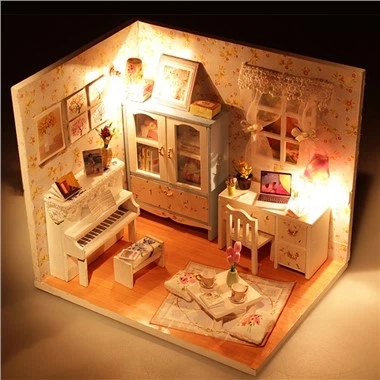 Hongda Diorama Room Mini Doll House Sets