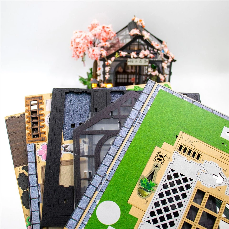New Japanese Style Diy Wooden Dollhouse Kit factory