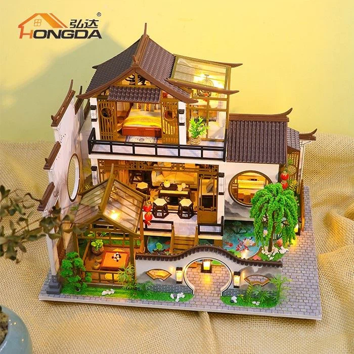 Chinese Style Wooden DIY Miniature Kit: The Ideal Choice For Creating A Dream...
