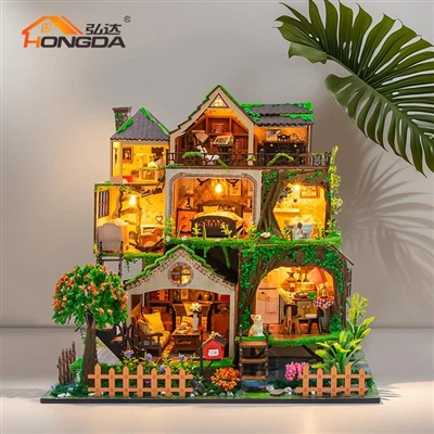 2025 New Arrival Fairy Tale Forest Diy Dollhouse
