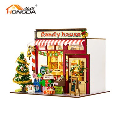 Christmas Diy Handmade Doll House Kit