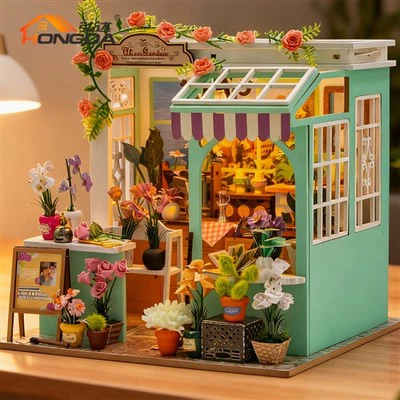 Garden Theme Diy Dollhouse Kit