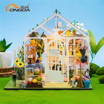 M2421 White Sunshine Flower Dollhouse
