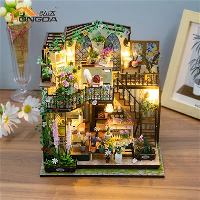 Miniature Dollhouse Kit Darcy Flower House