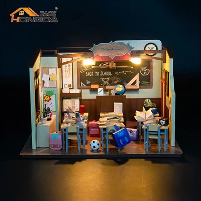 Wooden Diy Miniature Doll House Kit
